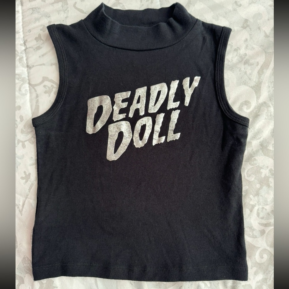 Chrome Hearts Deadly Doll crop top